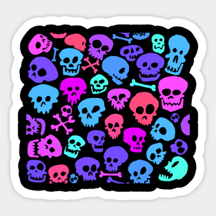 Skull Mask Pattern Skulls Sticker